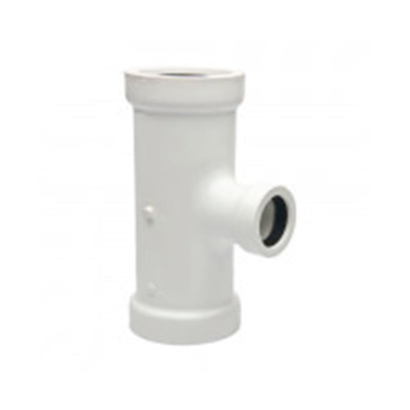 Tee Reducida PVC Radio Corto Unión Mecánica