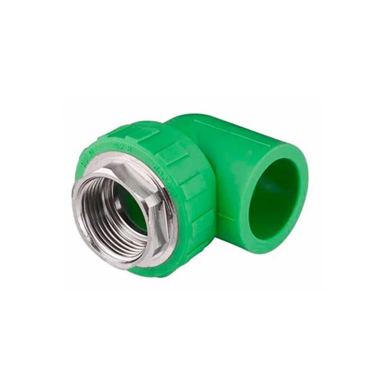 Codo Hembra Inserto Metálico Polipropileno Fusión — 1