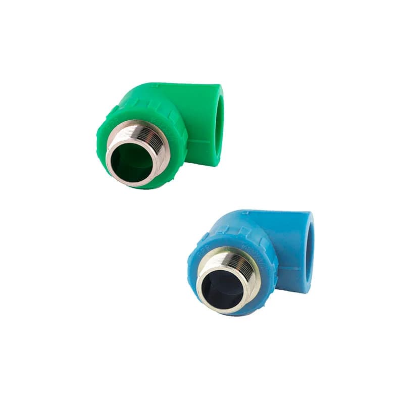 Codo Macho Inserto Metálico Polipropileno Fusión — 1