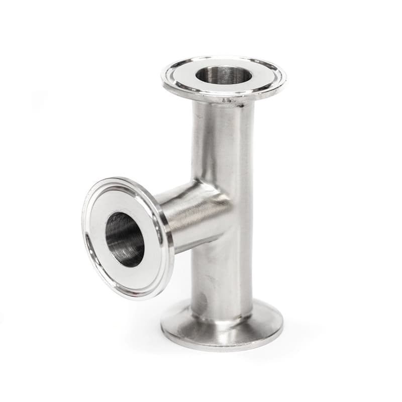 Tee Inoxidable Sanitaria Tipo Clamp