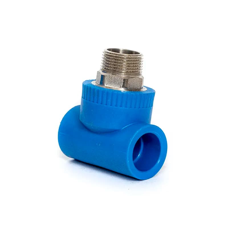 Tee Macho Inserto Metálico Polipropileno Fusión — 3