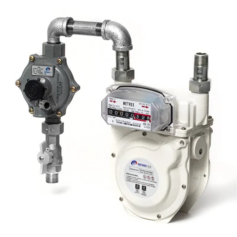 Kit Medidor de Gas G1.6 + Regulador M4