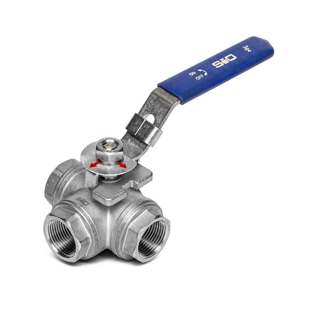 Válvula Bola 3 Vías Inoxidable — 4