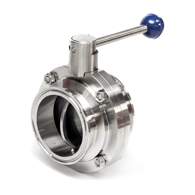 Válvula Mariposa Inoxidable Sanitaria Tipo Clamp — 1