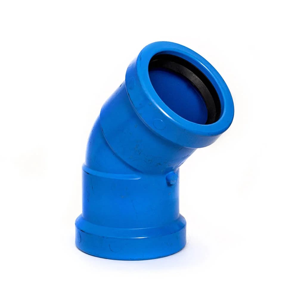 Semicodo X 45° PVC C-900 — 2